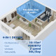 7,000 BTU App-Controlled Mobile Air Conditioner, 15m² Radius - White