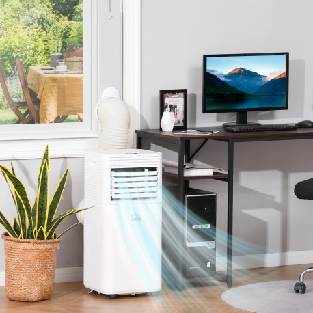 7000 BTU Portable Air Conditioner for Cooling Dehumidifier Fan, Air Conditioning Unit for Room up to 15m², with Remote, 24H Time