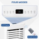 7000 BTU Portable Air Conditioner for Cooling Dehumidifier Fan, Air Conditioning Unit for Room up to 15m², with Remote, 24H Time
