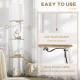 Modern Floor Lamp with Shelves, 3 Layer Shelf Tall Standing Lamp with Fabric Lampshade, Pull Chain Switch for Living Room, Bedro