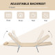 Outsunny Set of Two Steel Frame Sun Loungers, with Reclining Backs - Brown