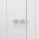 Freestanding Multi-Storage Kitchen Cupboard with Adjustable Shelves White