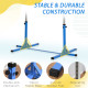 Height Adjustable Gymnastics Horizontal Bar for Kids, Children Junior Kip High Bar Fitness, Blue