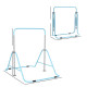 Kids Gymnastic Bar, with Adjustable Height, Foldable Horizontal Bars - Light Blue