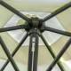 Outsunny2.6M Garden Parasol Umbrella with Tilt and Crank, Outdoor Sun Parasol Sunshade Shelter with Aluminium Frame, Grey