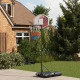 SPORTNOW Adjustable Basketball Stand Net System, with Wheels, Enlarged Base, PE, Backboard, 179-209cm