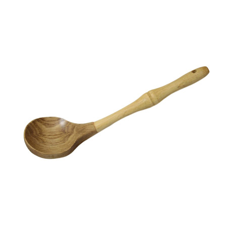 30cm Large Wooden Bamboo Cooking Spoon Ladle for Kitchen Home