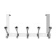 Over The Door Hanger Hooks Coat Rack Towel Hook Holder - Silver