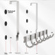 Long Over The Door Hooks Stainless Steel Towel Rack Hooks - 5 Hooks