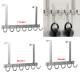 Long Over The Door Hooks Stainless Steel Towel Rack Hooks - 6 Hooks