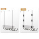 Long Over The Door Hooks Stainless Steel Towel Rack Hooks - 7 Hooks