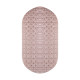 PVC Bathroom Mat Non Slip Bath Shower Mats Strong Suction - Light Grey