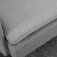 Modern Two Seater Sofa, Button Tufted Loveseat with Cushions and Steel Legs for Living Room, Guest Room, Grey