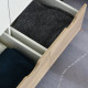 2-Door Clothes Wardrobe w/ Rail Shelf 2 Drawers Wood Feet Elegant Home Storage Organisation Furniture Dresses Coats Blankets Sho