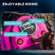 24V Electric Motorbike with Twist Grip Throttle, Music, Horn, 12&quot; Pneumatic Tyres, 16km/h Max Speed - Pink