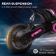 24V Electric Motorbike with Twist Grip Throttle, Music, Horn, 12&quot; Pneumatic Tyres, 16km/h Max Speed - Pink