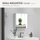 kleankin Bathroom Mirror Cabinet, Wall Mounted Bathroom Storage Cupboard with Adjustable Shelf, 60W x 15D x 60Hcm, High Gloss Wh