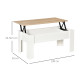Lift Top Coffee Table with Hidden Storage Compartment, Lift Tabletop Pop-Up Center Table for Living Room