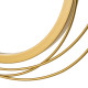 Metal Wall Art Modern Decorative Mirror Decor Hanging Home Wall Sculptures for Living Room Bedroom Dining Room, Gold