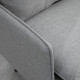 Modern Accent Chair, Upholstered Button Tufted Occasional Chair for Living Room and Bedroom, Grey
