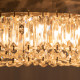 Crystal Ceiling Light Modern Chandeliers Stainless Steel Pendant Lights with Crystal Decorations for Living Room Bedroom Dining 