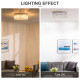 Crystal Ceiling Light Modern Chandeliers Stainless Steel Pendant Lights with Crystal Decorations for Living Room Bedroom Dining 