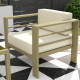 Outsunny 5-Piece Garden Sofa Set with Cushions, Aluminium Garden Furniture Sets with Glass Top Coffee Table, Patio Sectional Fur