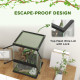 PawHut 40L Vivarium for Lizards, Frogs, Snakes, Turtles, Tortoises w/ Anti-Escape Design, Ventilation