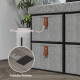 Shoe Bench with Seat, Shoe Storage Bench with Cushion and 6 Fabric Drawers for Entryway, Hallway, Living Room, Bedroom, Light Gr