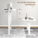 Vinsetto 72-116cm Adjustable Electric Standing Desk, 120 x 60cm Tabletop - White