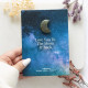 Moon &amp; Back Labradorite Crystal Moon Greeting Card