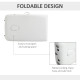 Foldable Massage Table Professional Salon SPA Facial Couch Bed White