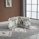 Foldable Massage Table Professional Salon SPA Facial Couch Bed White