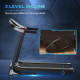Folding Treadmill, 2.0HP Incline Treadmill Running Machine, 12.8 km/h, with LED Display, Manual Incline, 12 Preset Programs, Dri