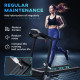 Folding Treadmill, 2.0HP Incline Treadmill Running Machine, 12.8 km/h, with LED Display, Manual Incline, 12 Preset Programs, Dri