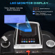 Folding Treadmill, 2.0HP Incline Treadmill Running Machine, 12.8 km/h, with LED Display, Manual Incline, 12 Preset Programs, Dri