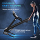 Folding Treadmill, 2.0HP Incline Treadmill Running Machine, 12.8 km/h, with LED Display, Manual Incline, 12 Preset Programs, Dri