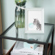 Industrial Side Table, 3-Tier End Table with Glass Top, Storage Shelves, Nightstand with Steel Frame for Bedroom, Living Room, R