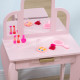 Kids Dressing Table Set, with Mirror and Drawer - Pink