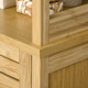 kleankin Tall Bathroom Cabinet, Slim Storage Cabinet, Tallboy Bamboo Storage Unit with 3-Tier Storage Shelves and Freestanding O