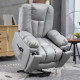 Leathaire Eight Massage Point Armchair, with Reclining Back - Charcoal Grey