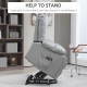 Leathaire Eight Massage Point Armchair, with Reclining Back - Charcoal Grey