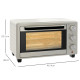 21L Mini Countertop Oven, 100°C-230°C Adjustable Temp - White