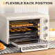 21L Mini Countertop Oven, 100°C-230°C Adjustable Temp - White