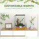 PawHut 12L Vivarium for Lizards, Frogs, Snakes, Turtles, Tortoises w/ Anti-Escape Design, Ventilation