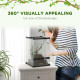 PawHut 12L Vivarium for Lizards, Frogs, Snakes, Turtles, Tortoises w/ Anti-Escape Design, Ventilation