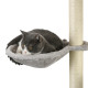 PawHut Four-Piece Cat Wall Furniture, with Hammock, Ladder, Platforms, Steps, for Indoor Use - Grey