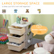 Three-Tier Kids Storage Boxes, with Three Drawers - White