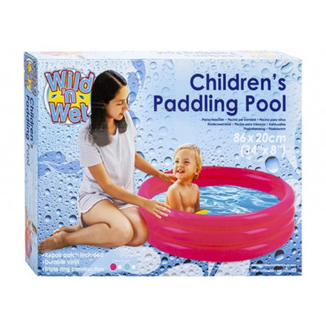 3 Ring Turquoise Paddling Pool (34 inch x 8 inch)