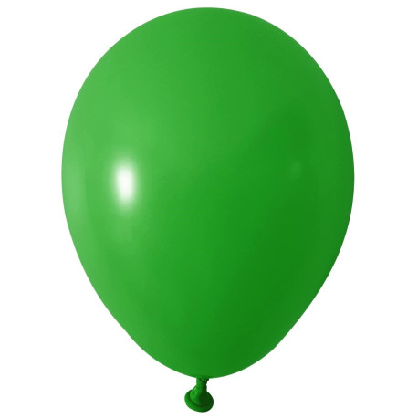 Green Round Shape Latex Balloon - 5 inch (Pk 100)